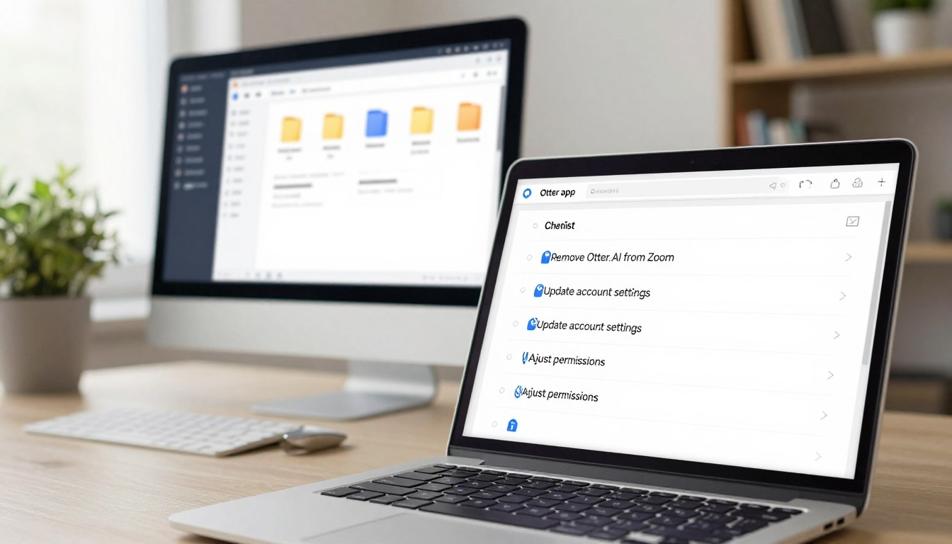 Computer cleanup checklist for Otter app, account, and permissions